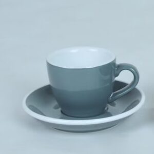 Šolja i tacna siva espresso 80ml