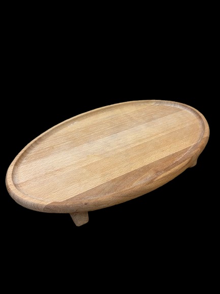 Drveni oval sa postoljem 38x22cm bukva